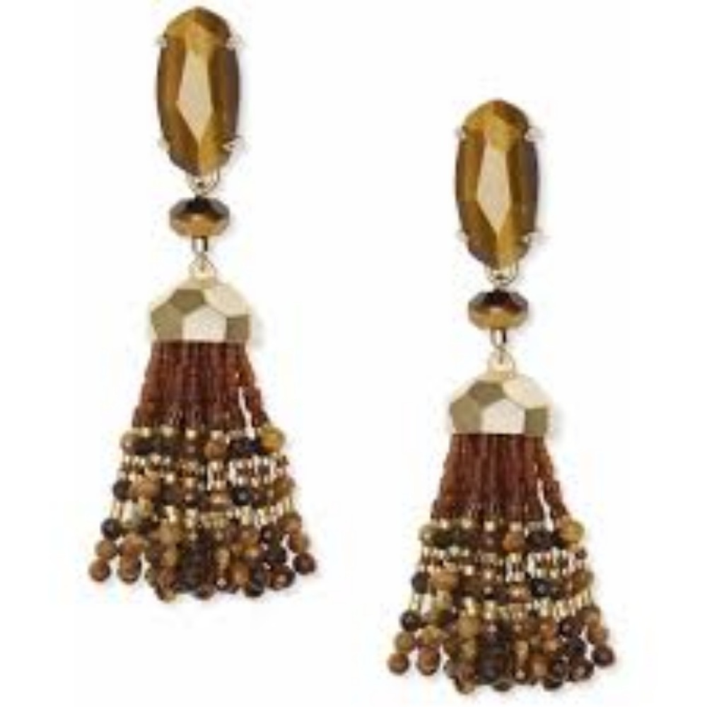 Kendra Scott Tiger's Eye Dove Earrings